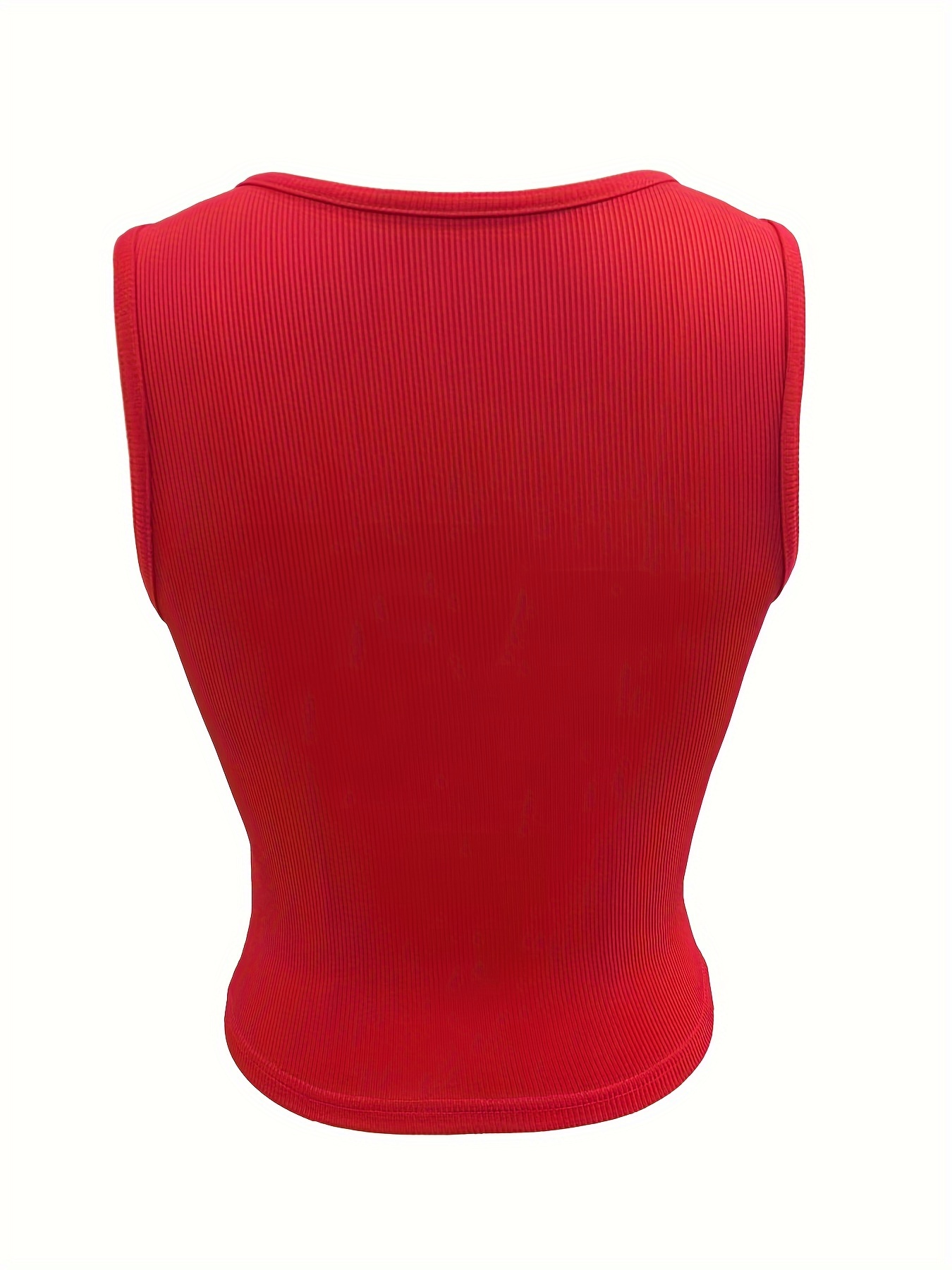 Women'S Fashionable Small V-Neck Tank Top - Light Blue, Ribbed, Notched Collar, Solid Color, Perfect for Spring/Summer/Fall, Casual Attire, Casual Wear|Vneck Top|Ribbed Texture