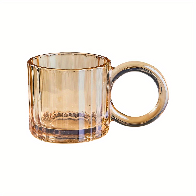 Glass Coffee Cup French Clear Water Cup Iced Coffee Cups - Temu