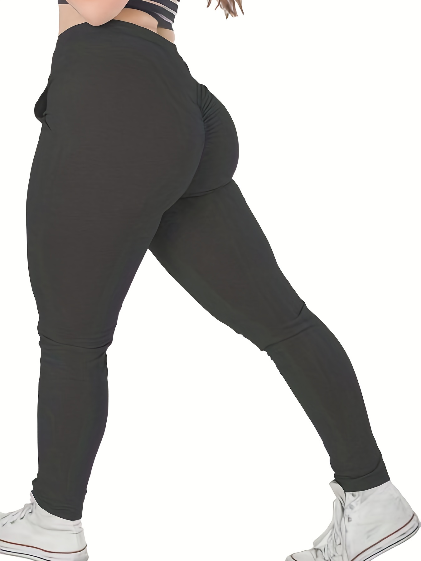 Solid Color Drawstring Yoga Tight Pants Running Sports - Temu