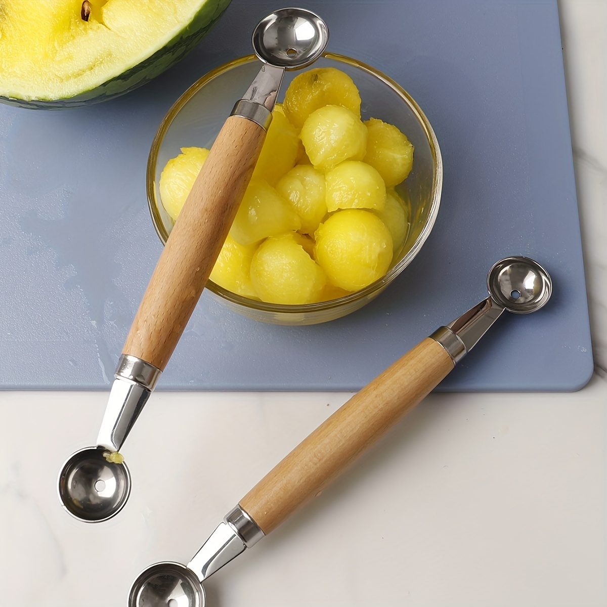 Stainless Steel Double Head Fruit Ball Digging Spoon Fruit - Temu