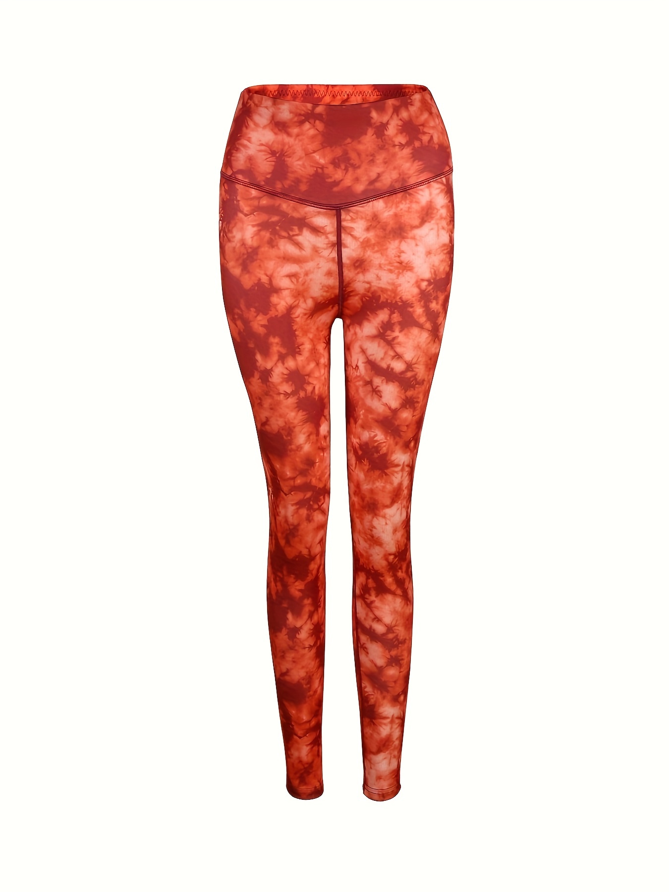 Burnt Orange Yoga Leggings Women, Ombre Tie Dye Fall Autumn High Waisted  Pants Cute Printed Workout Gym Designer Tights -  Canada