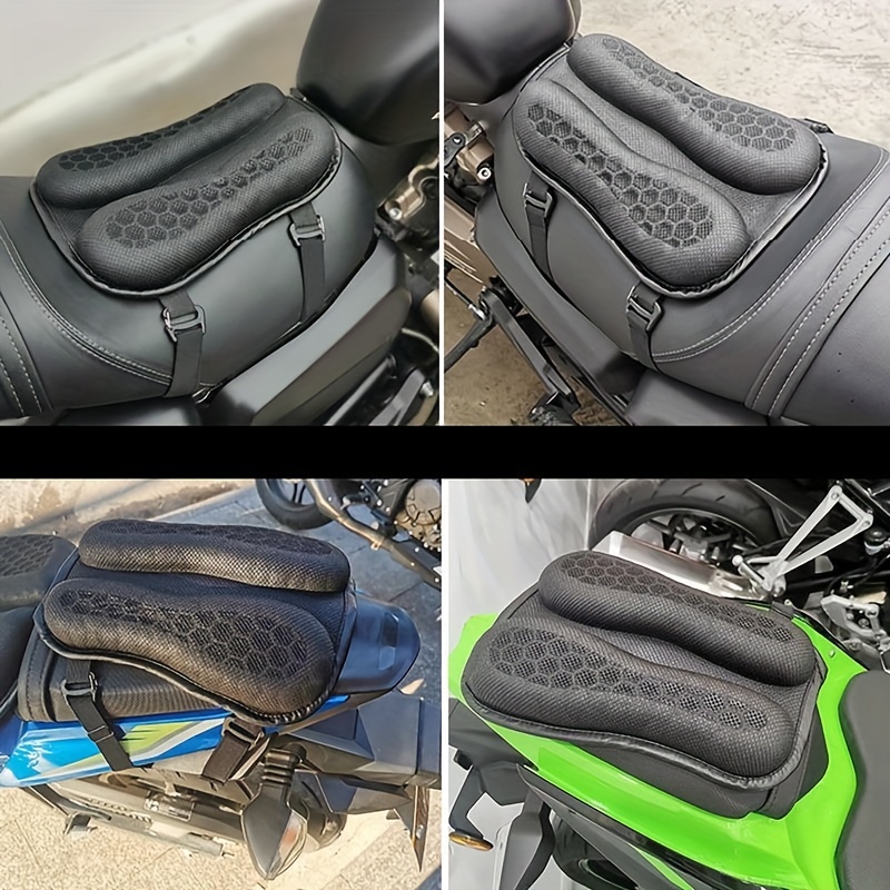 TPE Coussin De Moto Selle Transfrontalière Rebond Lent Gel À