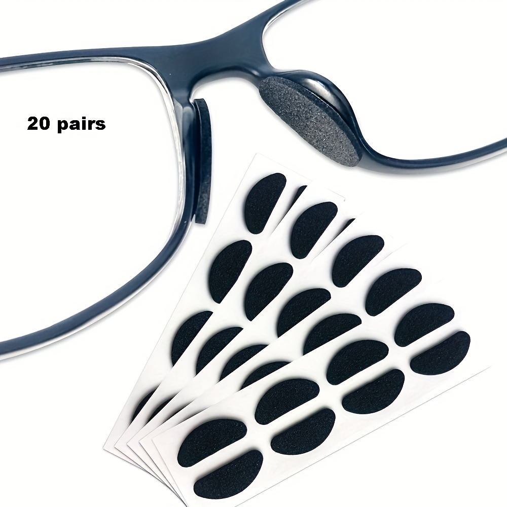 Eyeglass Nose Pads For Plastic Frames Air Chamber Anti-slip Soft Adhesive Silicone  Nose Pads For Eyeglasses, Sunglasses, Reading Glasses 12 Pairs