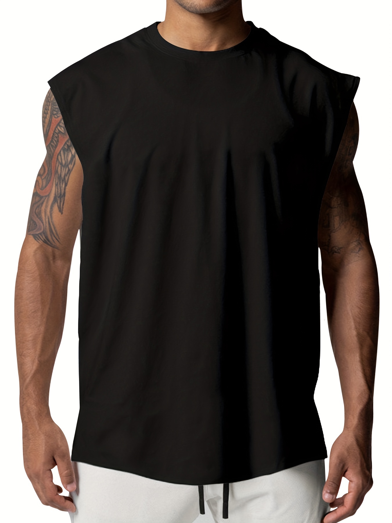 Men's Sleeveless Workout Tank Top Active Stretch Breathable Basketball Training