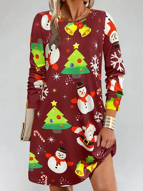 Weihnachtskleid damen übergröße Clearance