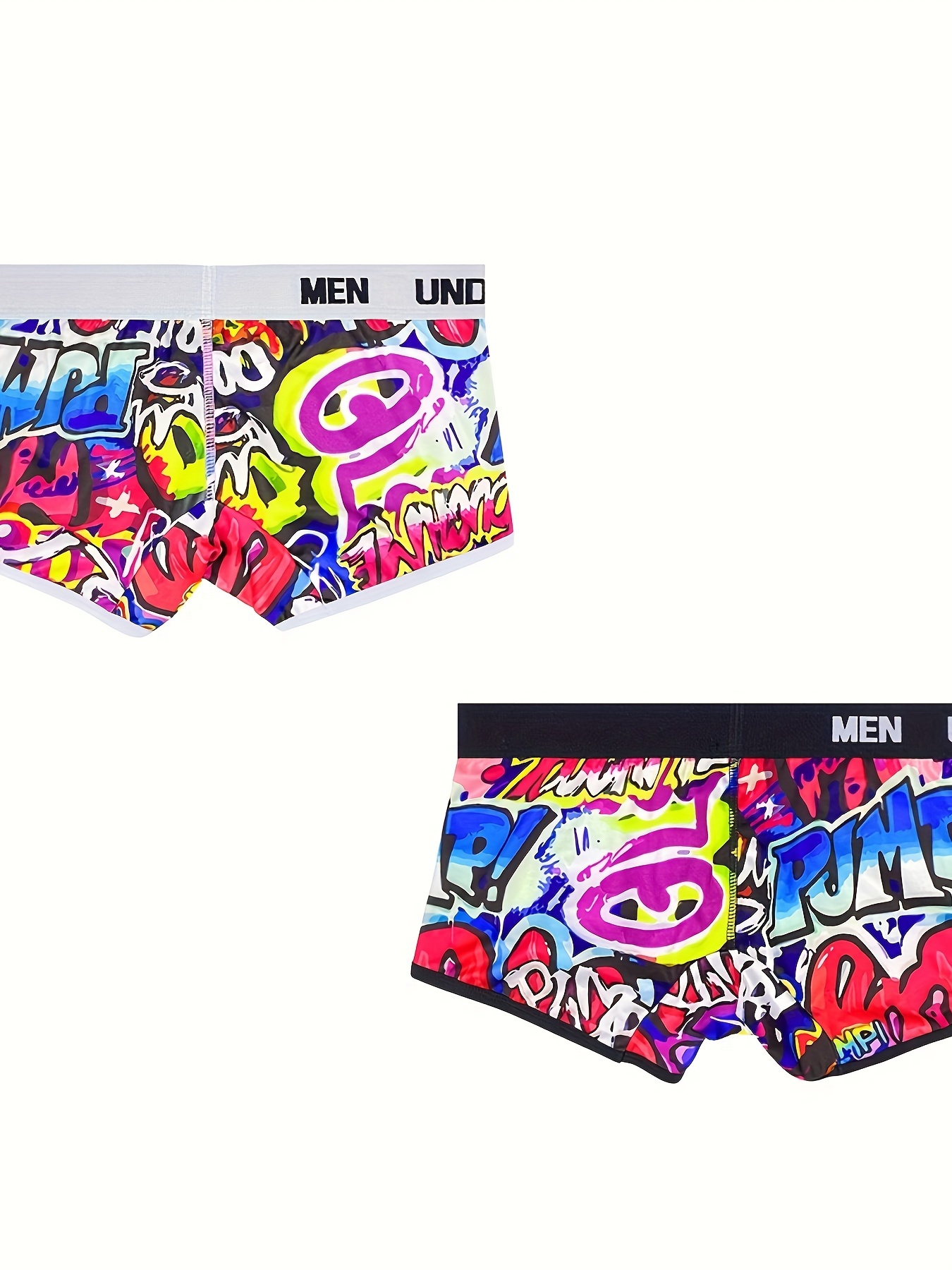 Two-pack of boxer briefs with mixed pattern