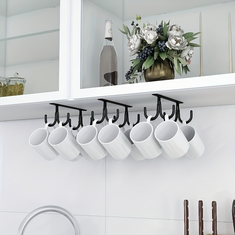 Cabinet Mug Hook 6 hooks/12 hooks Hanging Cup Holder - Temu