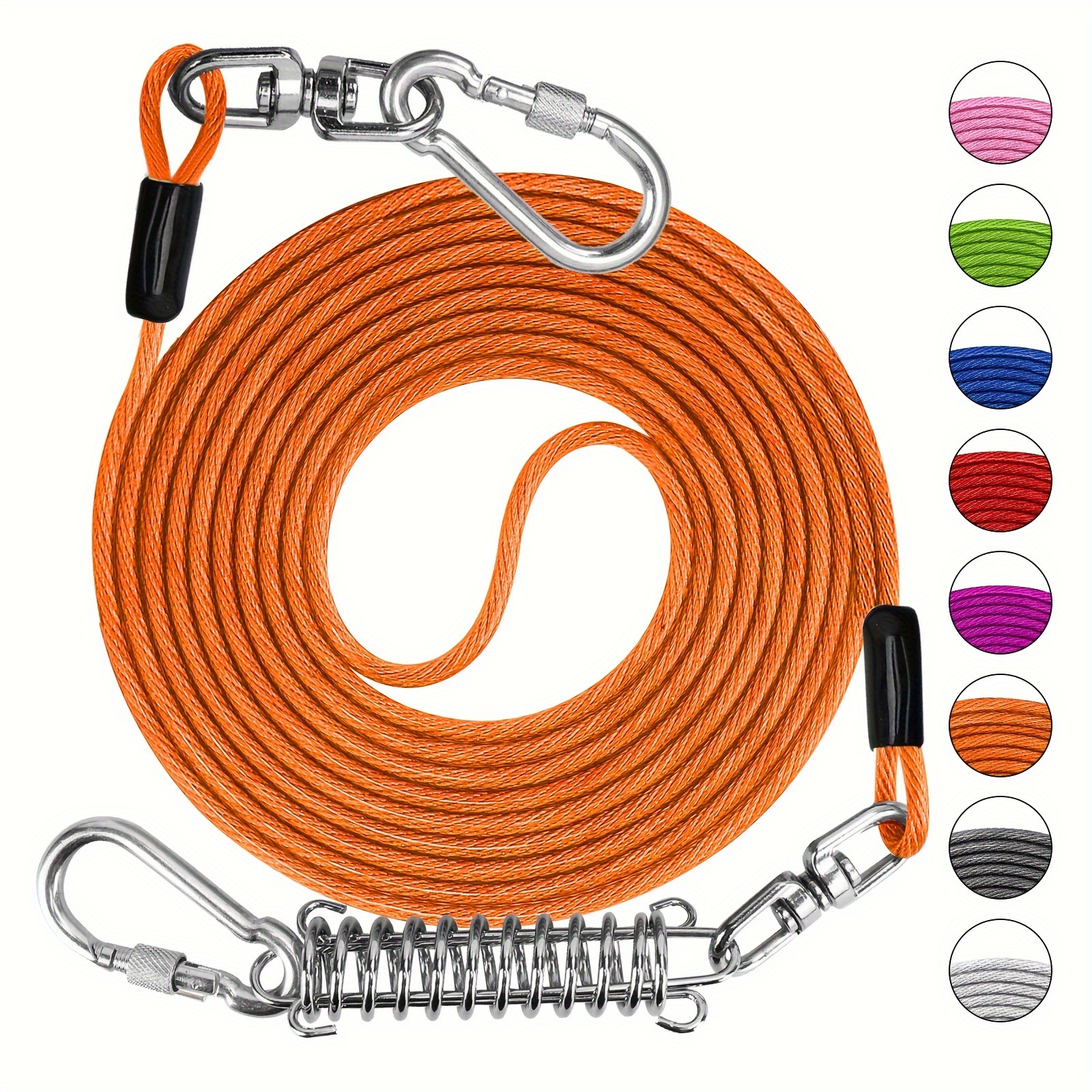 Pet Tie Out Cable For Dogs Dog Tie Out Cable Dog Runner - Temu