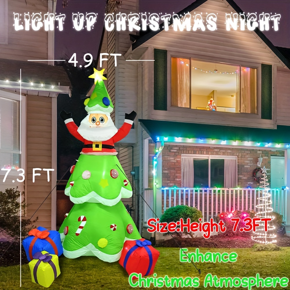 Christmas Inflatables Tree Decorations Outdoor, Blow Up Christmas Tree