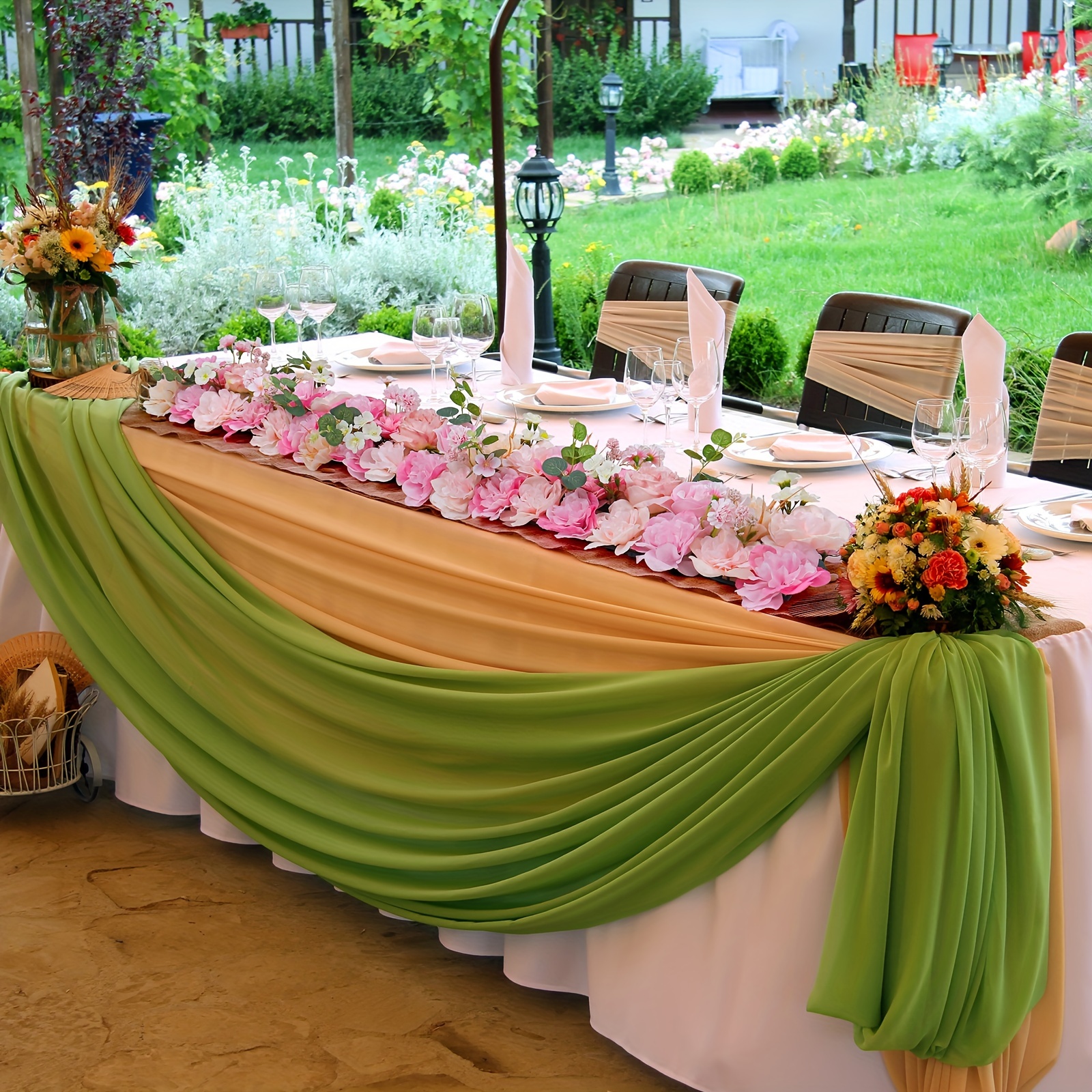 10 tulipanes artificiales rosas de seda, tallo largo y hojas verdes, flores  falsas para decoración de jarrones, bodas, fiestas, cocina, oficina