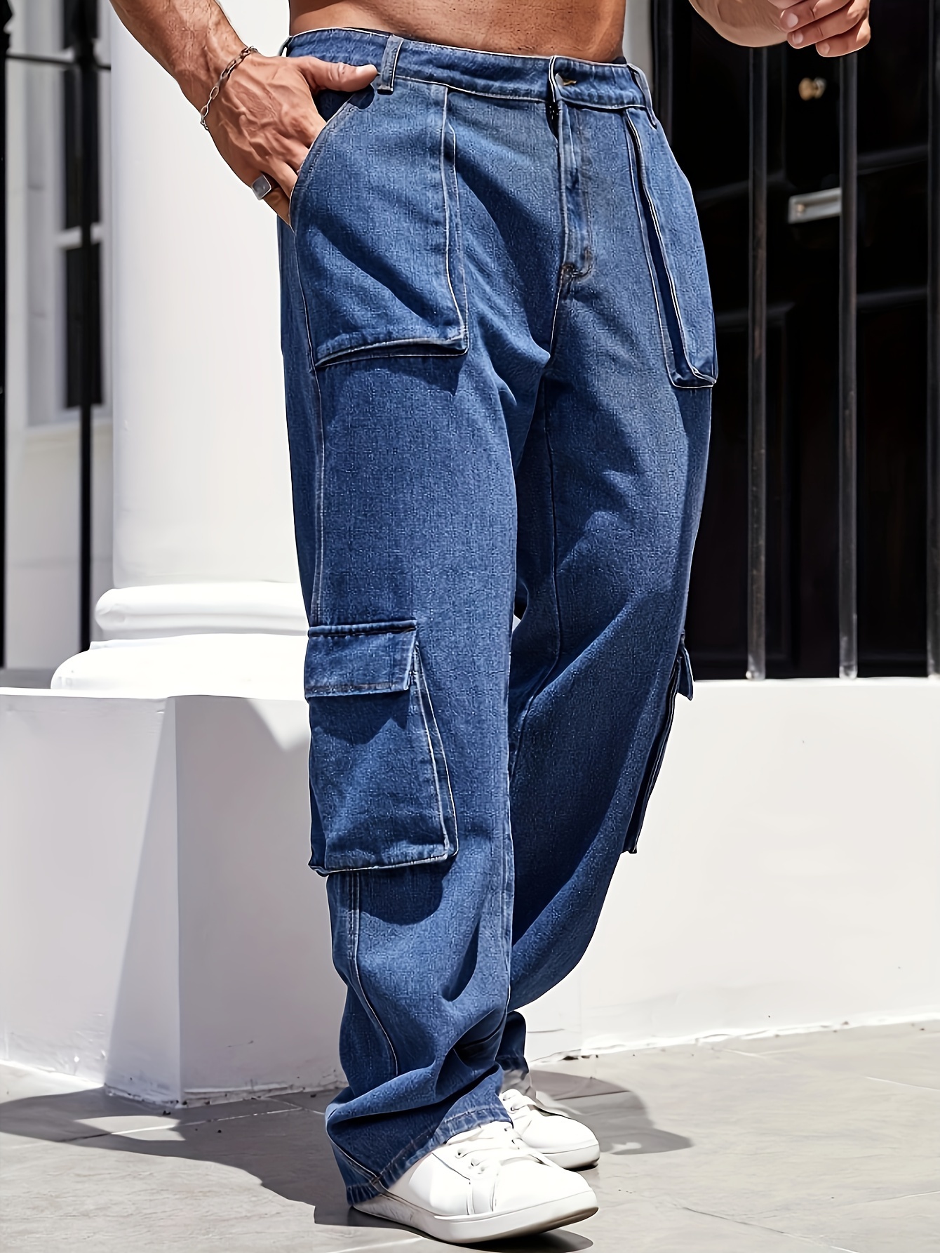 Pantalones Largos Informales Hombre Diseño Múltiples - Temu