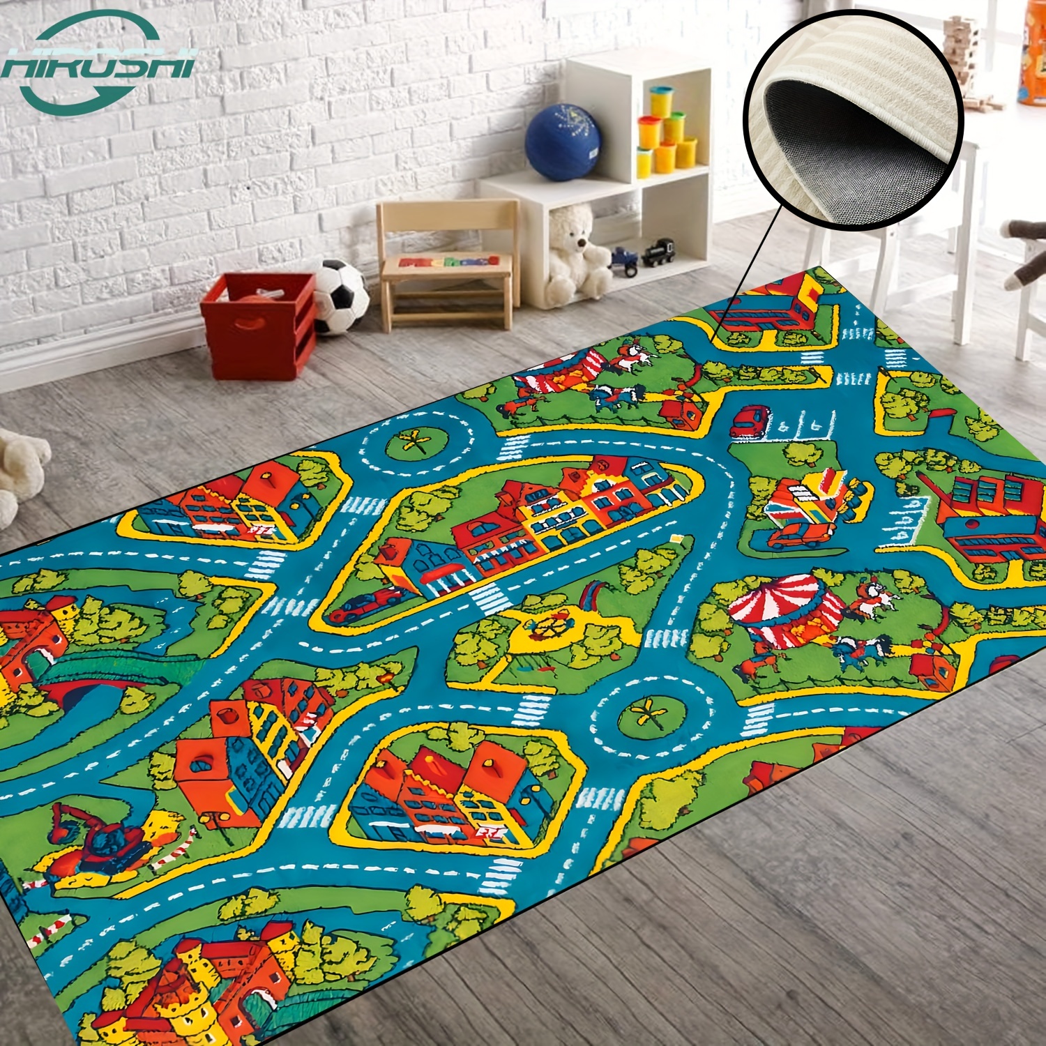 Alfombra de juego para niños, ideal para jugar con autos y juguetes, para  jugar, aprender y divertirse de forma segura, alfombra de juego educativa