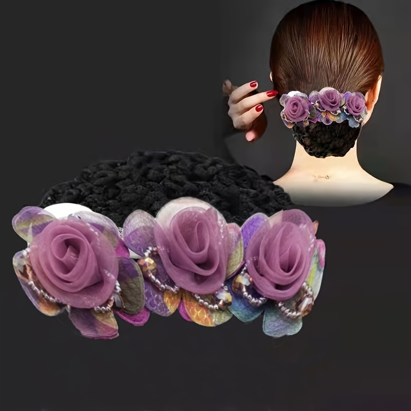 Silk shop flower barrettes