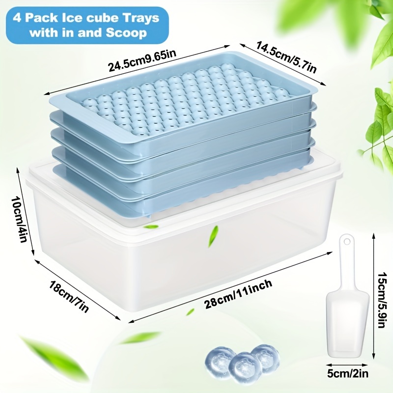 Silicone Ice Tray With Cover - For Homemade Ice Cubes, Freezing And Storage  - Easy Release And Bpa-free - Temu