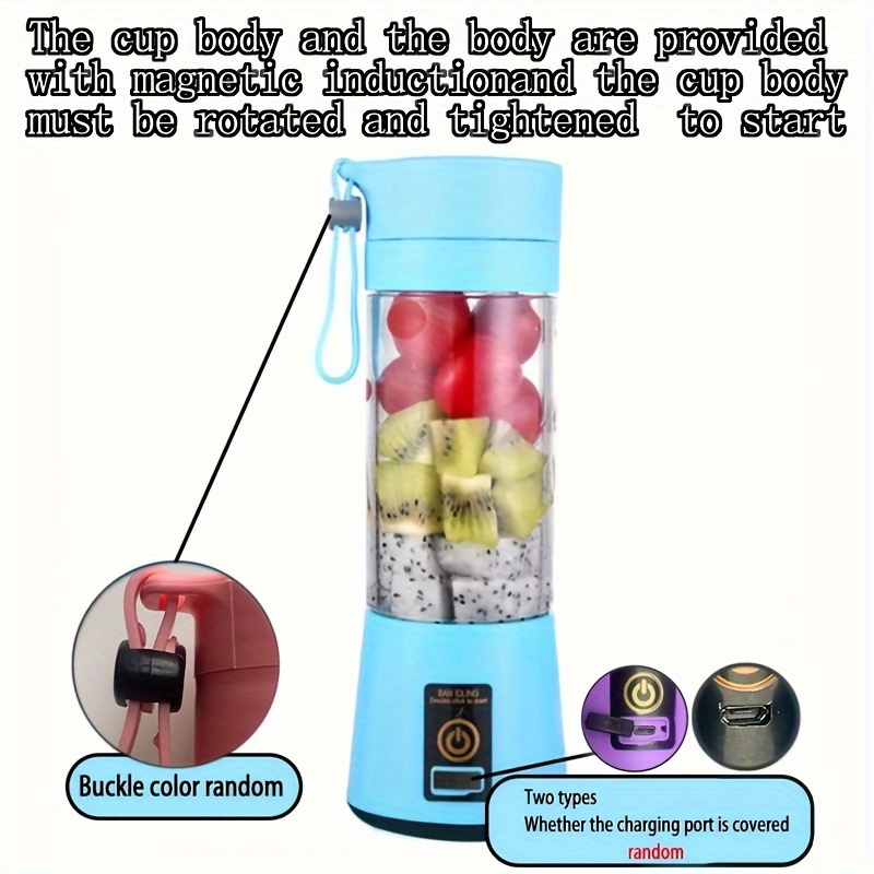 Portable Blender Bottle Juicer Rechargeable Electric Fruit Juice Maker  Mixer USB