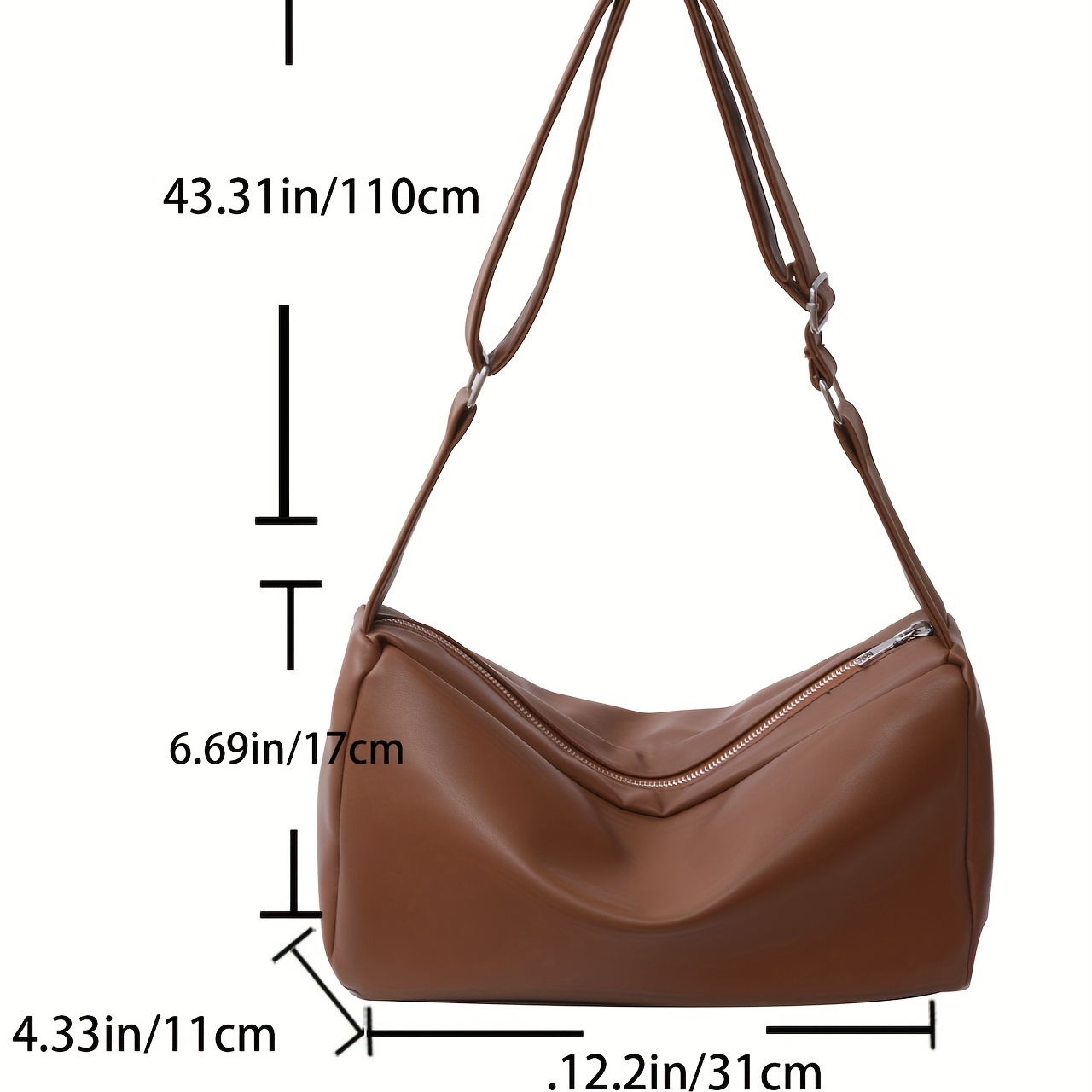 Phoebe Vintage Mini Baguette Hobo Bags - 3 Colors Apricot