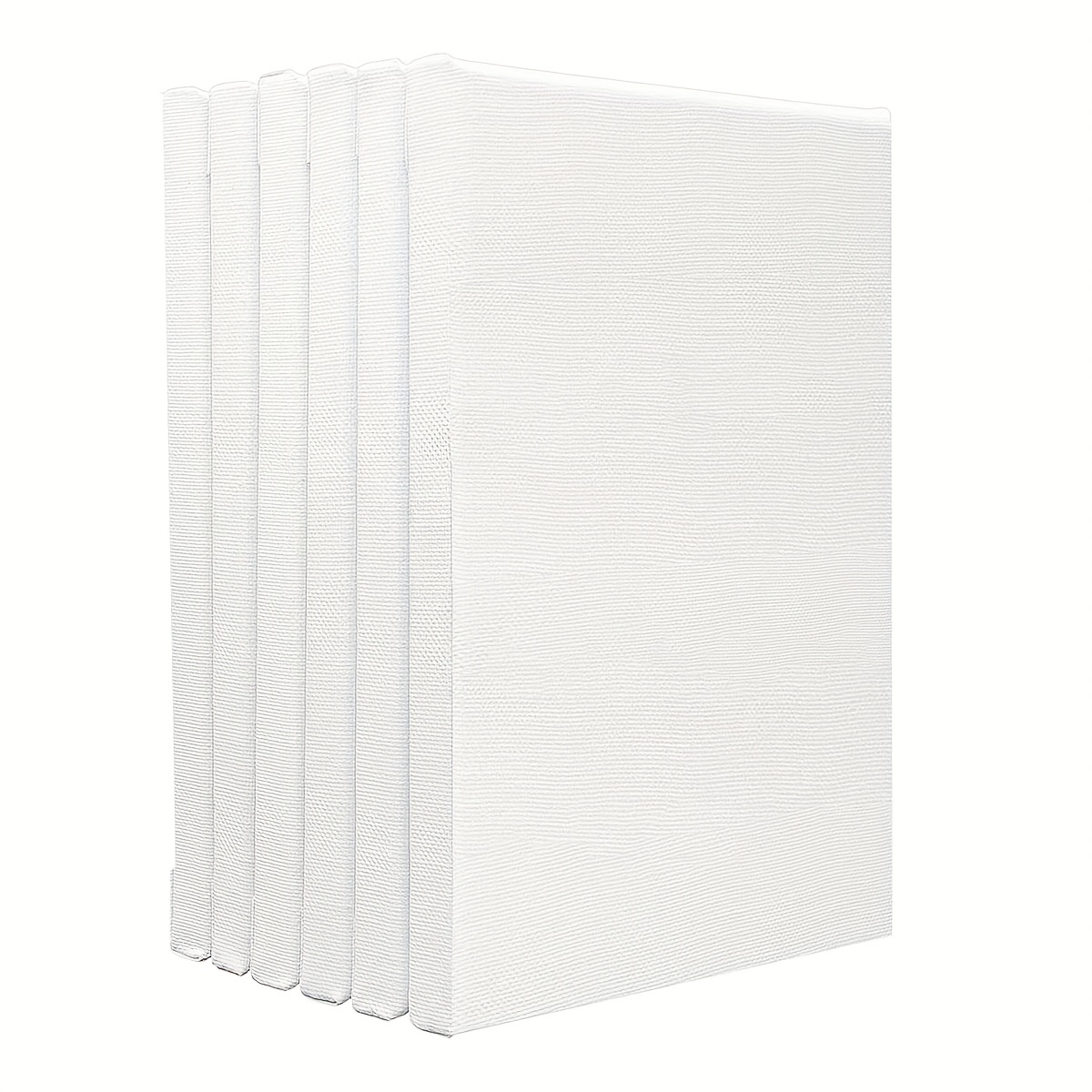 Artlicious Canvases for Painting - 8 Pack White, 6 x 6 inch Blank Canvas Boards - Stretched Art Panels to Use with Oil and Acrylic Paint - Art