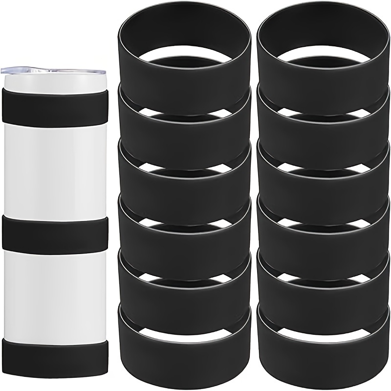  12Pcs Silicone Bands For Sublimation Tumbler Heat Resistant  Sublimation Paper Holder Ring Bands Prevent Ghosting Sublimation  Tight-Fitting Heat-Resistant For Tumbler Sublimation Accessories