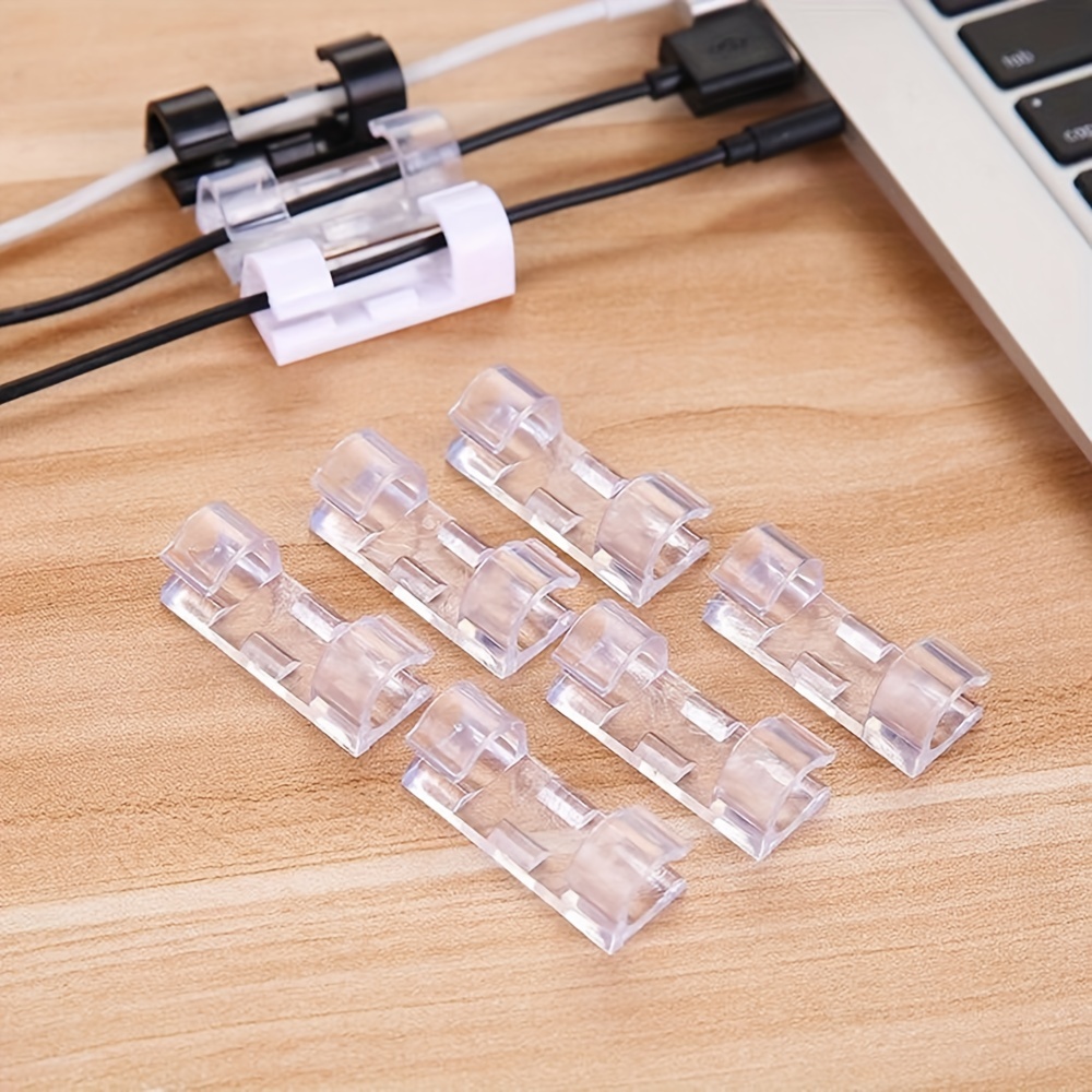 Cable Management Clips Adjustable Adhesive Cable Organizers - Temu