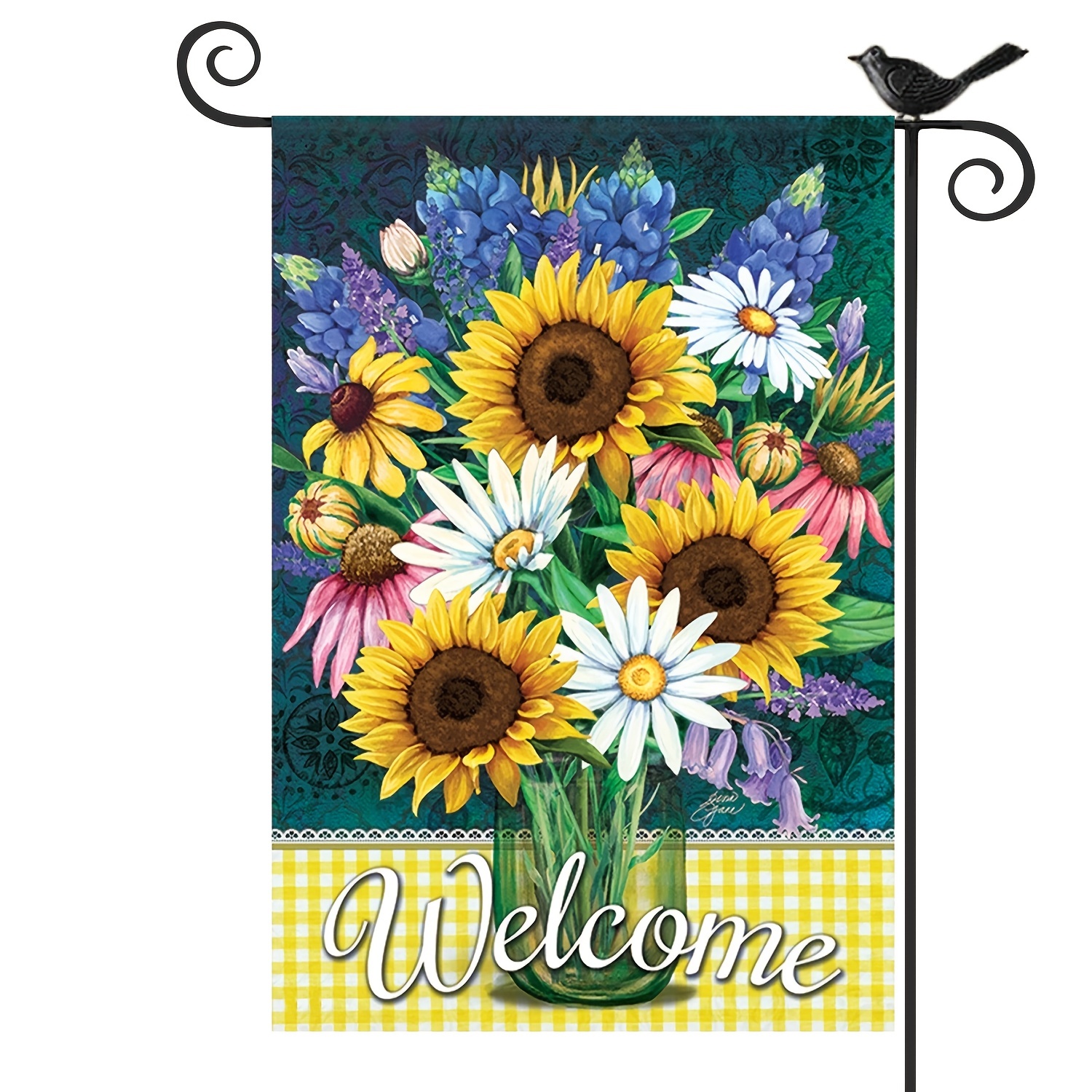 Shop Sunflower Bouquet Vibrant Yard Flags - Free Shipping!