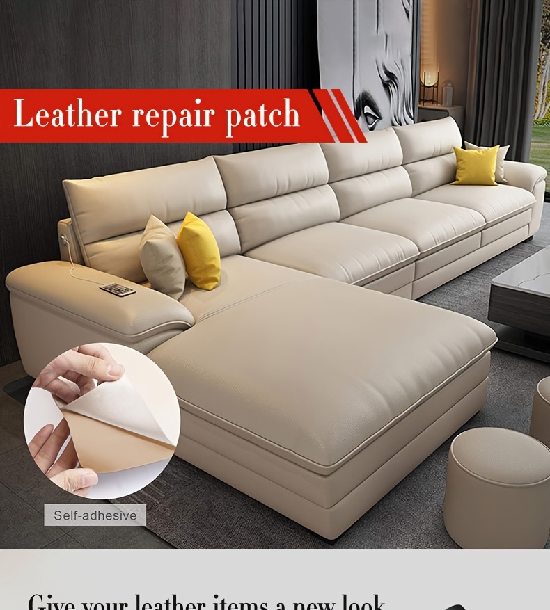 Smooth Artificial Leather Sofa Patch Self adhesive - Temu