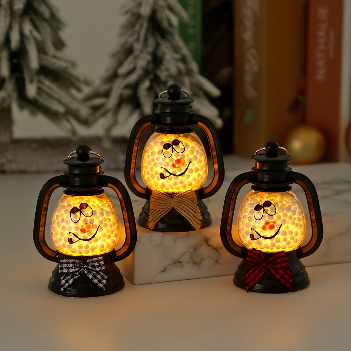 Mini Lanterns Decorative for Centerpiece: Romadedi 10pcs Hanging Small Gold  Lantern Bulk with Flickering LED Candles for Wedding Decor, Halloween