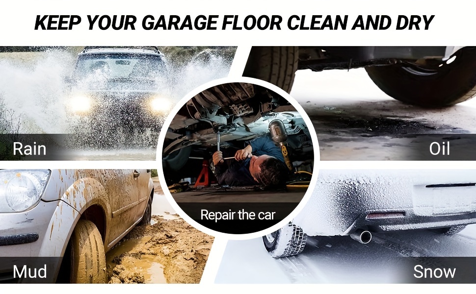 Garage Floor Mat Oil Spill Mat Floor Protector 1/8 Thick – The DIY Outlet
