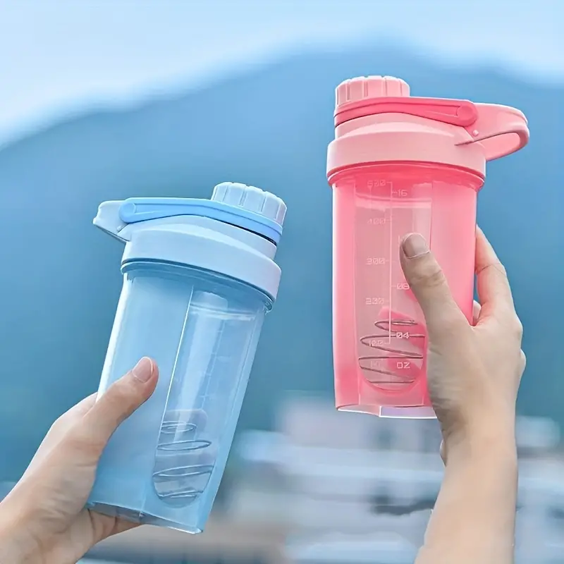 400ml Protein Powder Shaker Cup Portable Plastic Sports Water