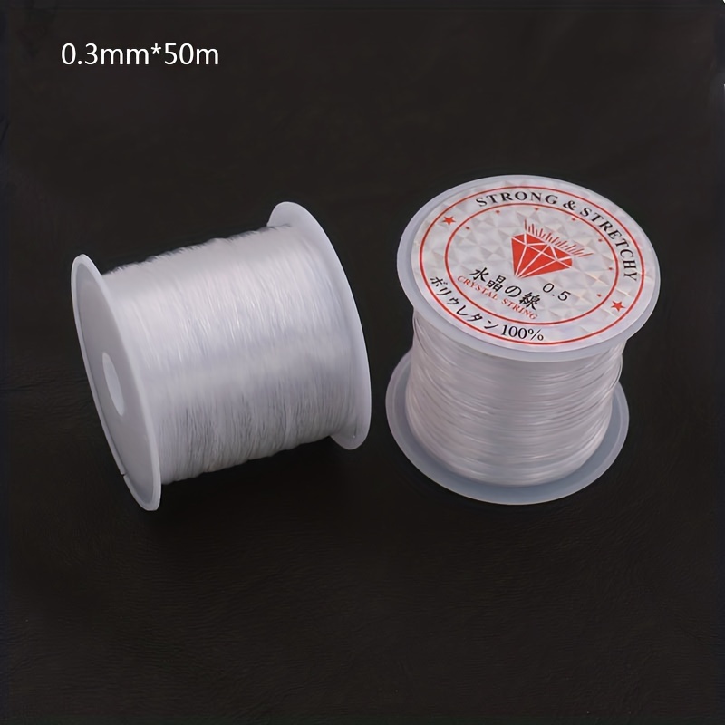 2pcs/set 0.3mm Non-elastic Fishing Line For Diy Jewelry Making