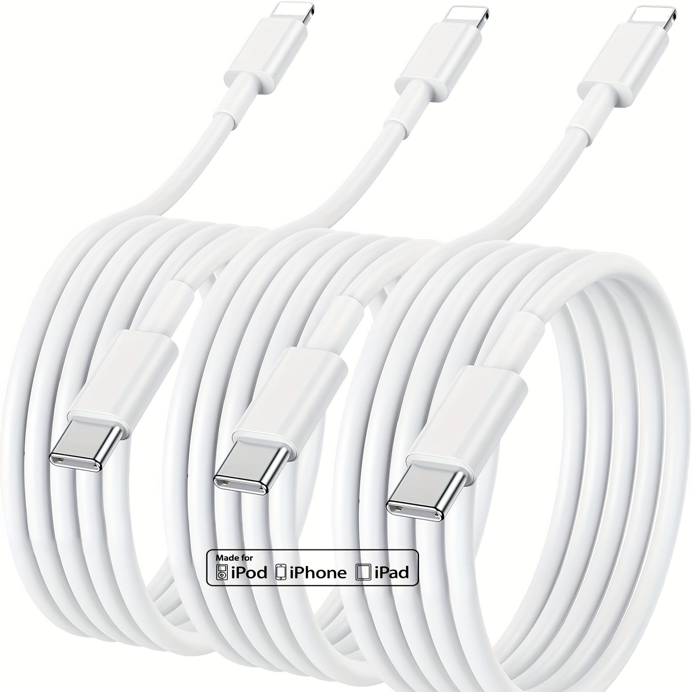 Cable de carga rápida para iPhone, paquete de 2 cables largos de carga  rápida para iPhone 14/13/13 Pro /12/12Pro/Max/11/11Pro/XS/Max/XR/X/8/8Plus