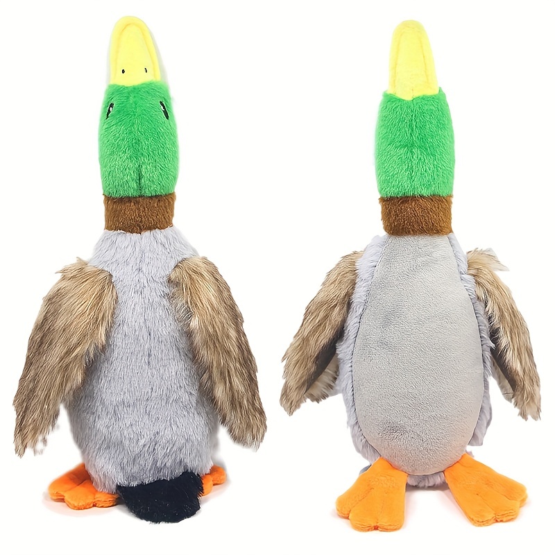 

1pc Duck Design Pet Grinding Teeth Squeaky Plush Toy, Durable Chew Toy For Dog Interactive Supply