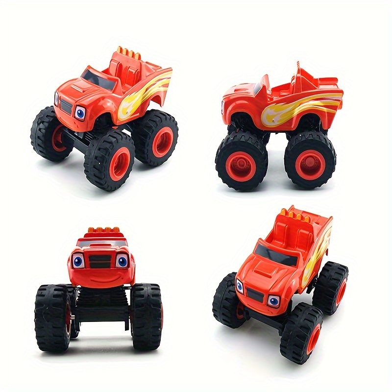 6 Carrinhos De Fricçao de corrida Blaze Monster Machine Racer Brinquedo