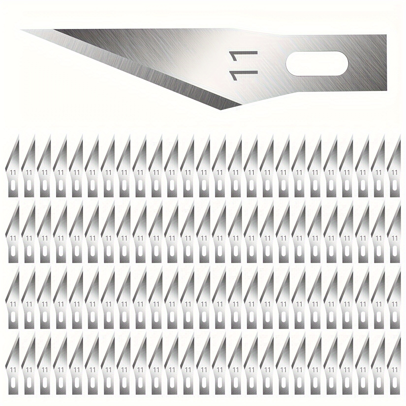 Uxcell Exacto Knife Blades #10 Hobby Knife Blades Precision Exacto Blades  Hobby Knife Blade Refills 100 Pack 