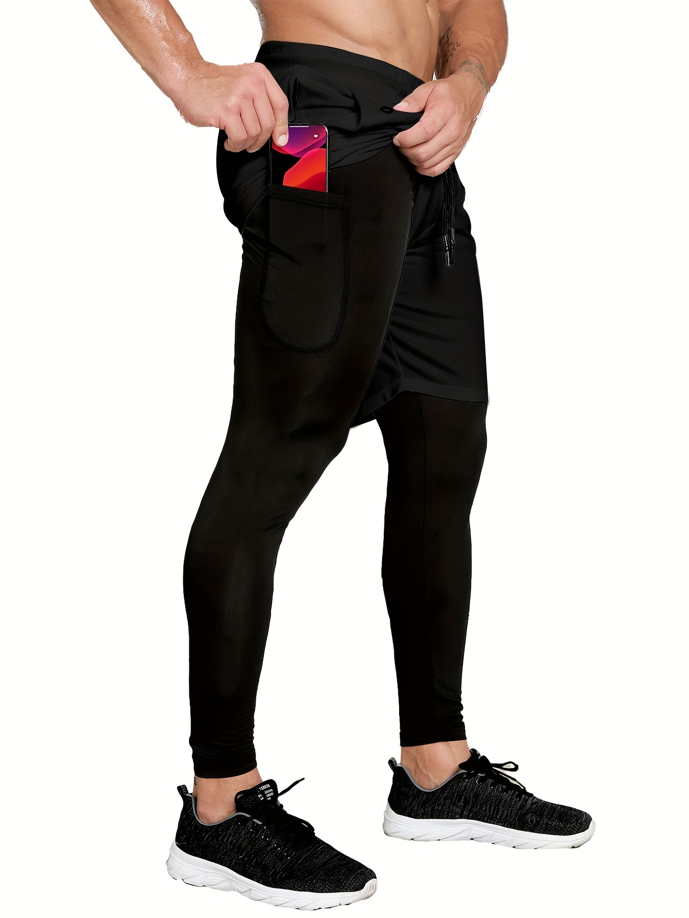 Shorts With Inner Tights Mens - Temu