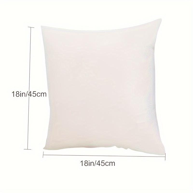 2pcs Throw Pillows Insert - 18 X 18 Inches Square Couch Cushion Sham  Stuffer For Sofa Bed Dorm Room Outdoors Camping
