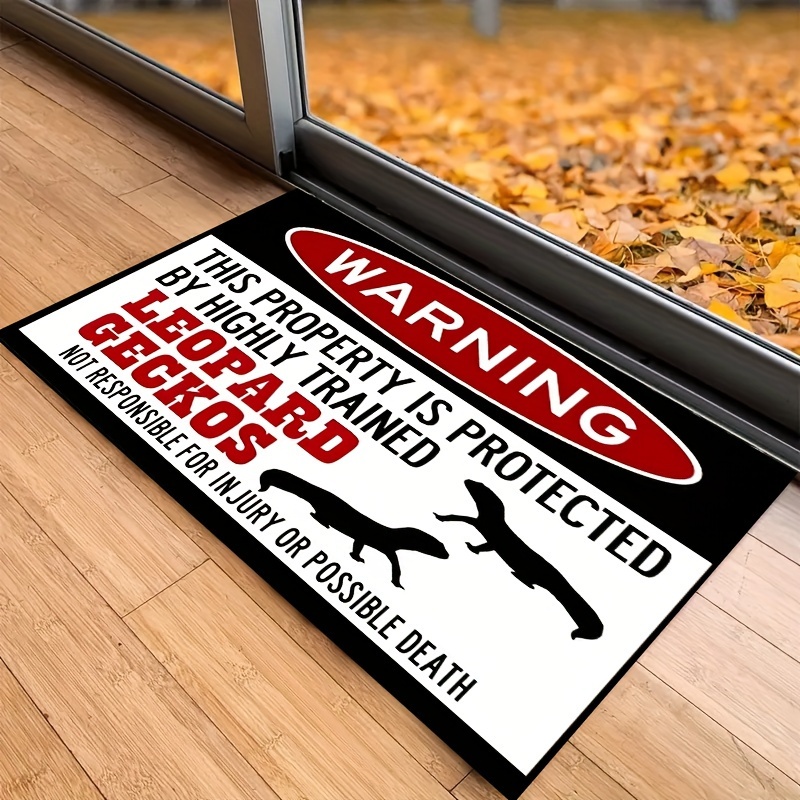 Door Mats For Outside Entry Funny Warning This Property Is - Temu