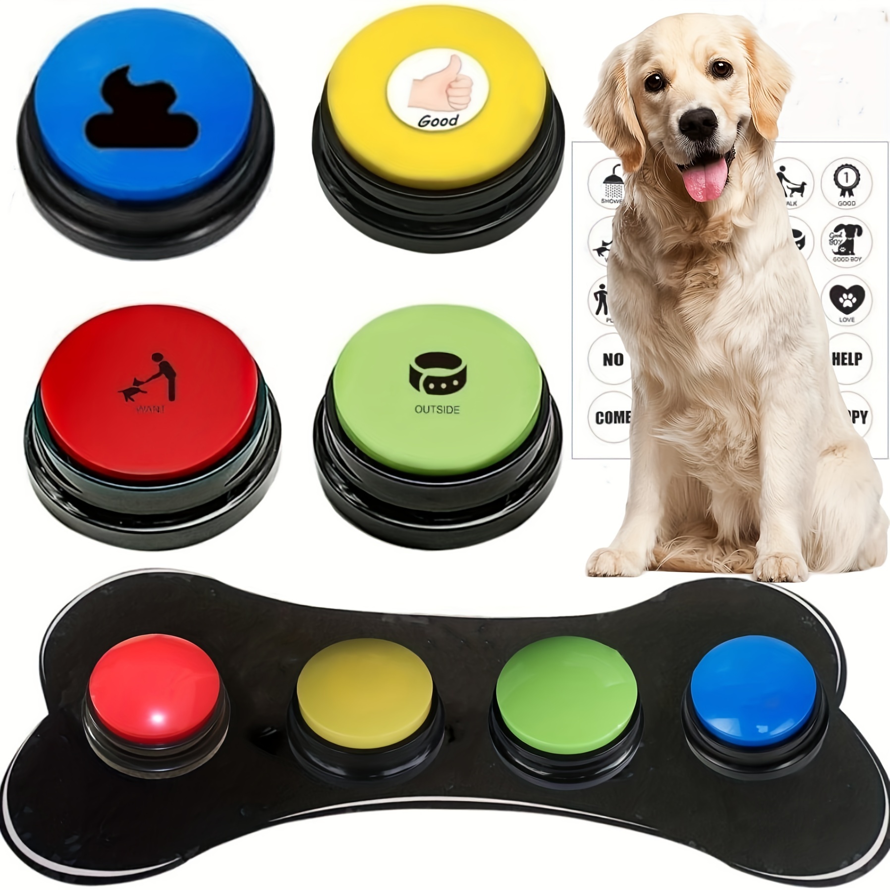 2Pcs Electronic Talking YES NO Sound Button Toy Green Red Event Home Office  Party Funny Gag Toy Supplies For Kids Adult Toy Gift