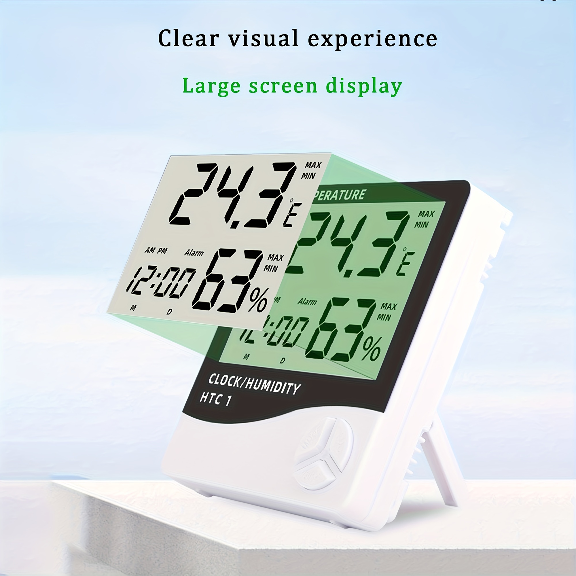 1pc high-precision large-screen HD digital display temperature and