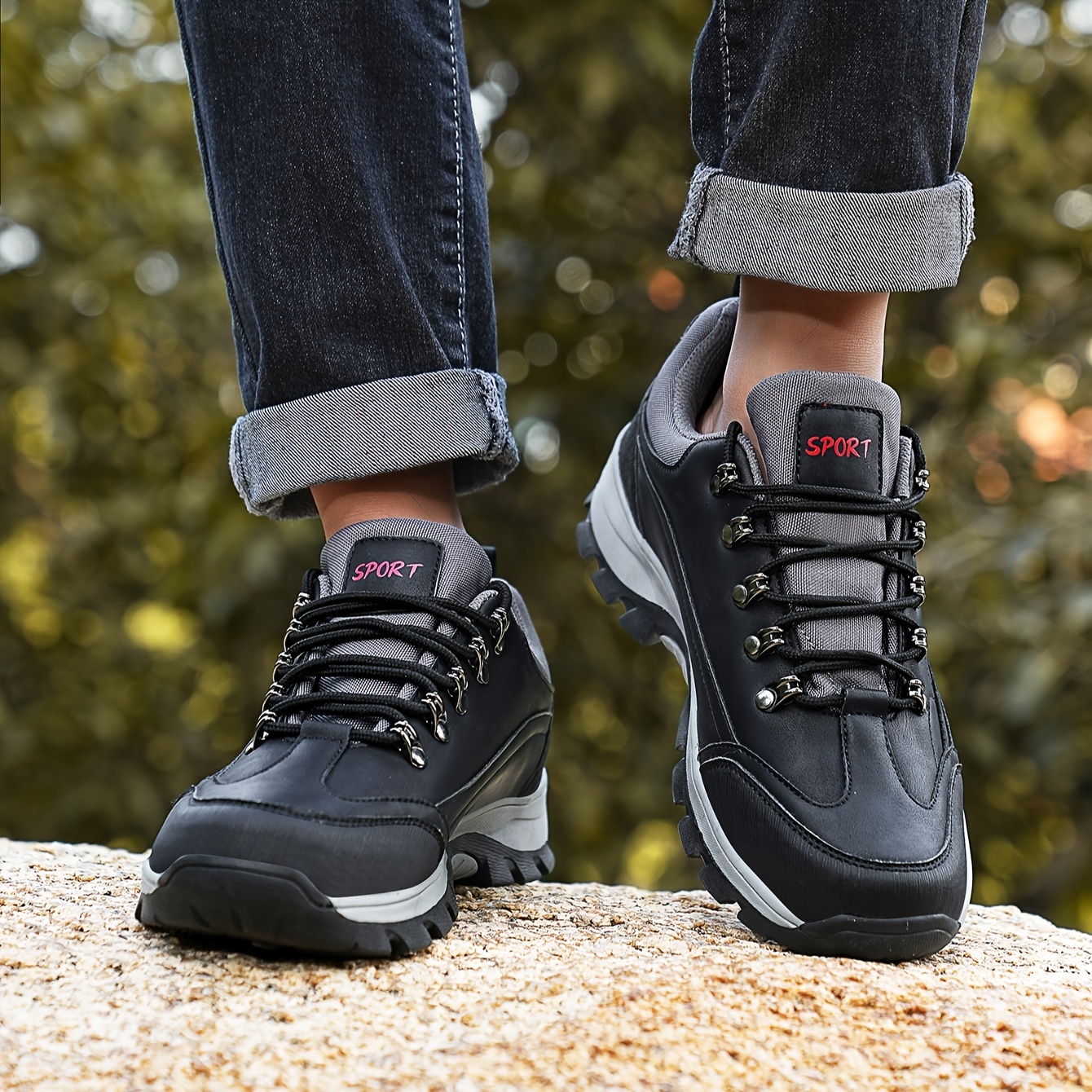 Zapatillas deportivas de senderismo para hombre, transpirables,  antideslizantes, para trekking y actividades al aire libre. Talla: 42 EU :  : Moda