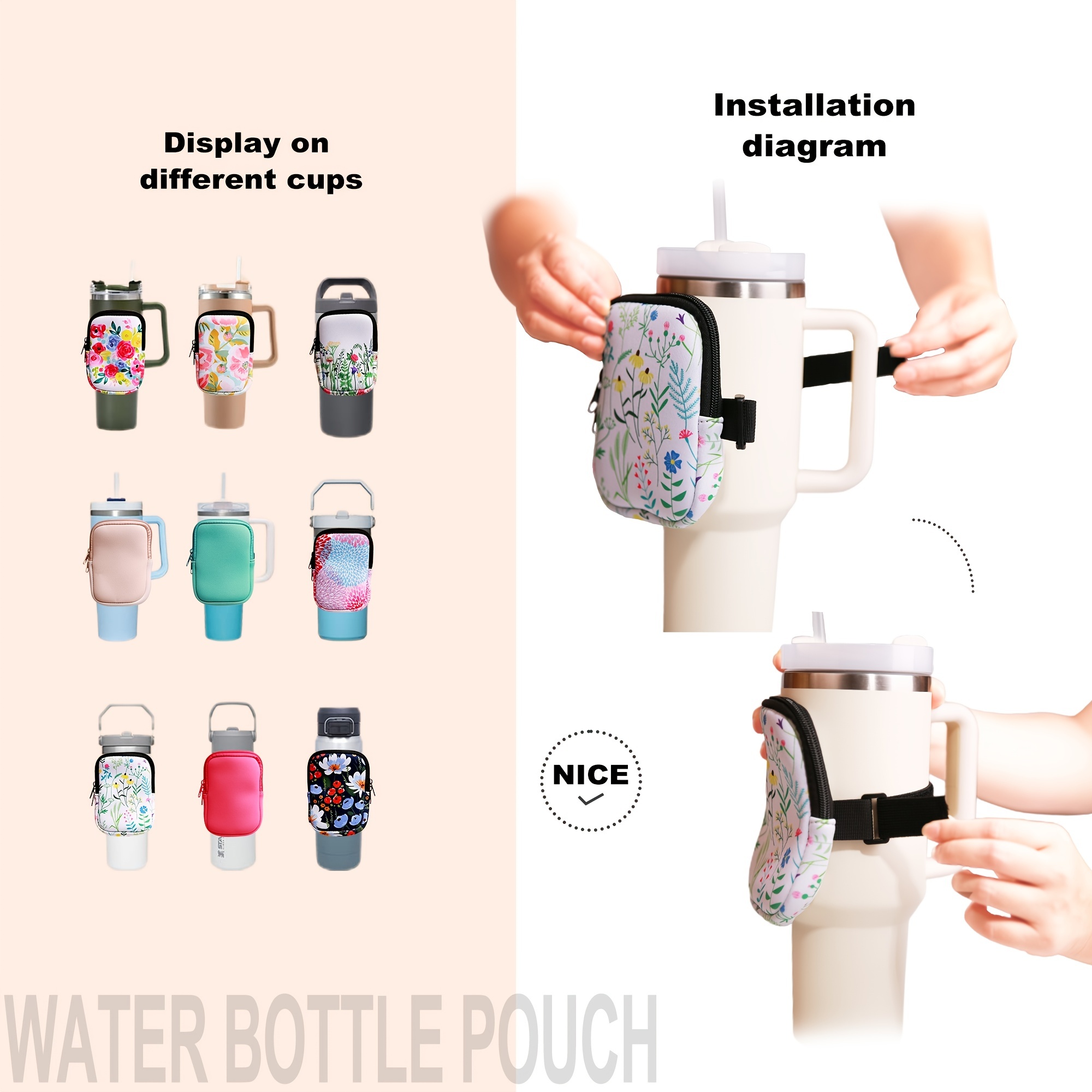 Tragbare Schlüsseltasche 40oz Wasserflasche Telefon tasche - Temu