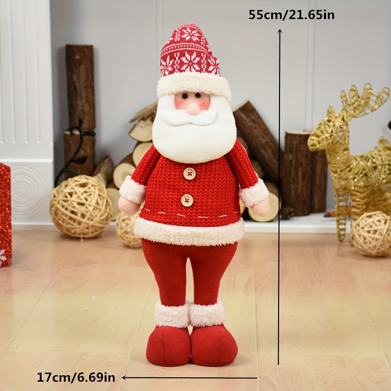 1pc Red Christmas Doll Santa Claus Snowman Deer Christmas Decorations Ornaments Christmas Didn t Pick Up Plush Toys New Year s Gifts Christmas Tree Decorations Party Gifts details 1