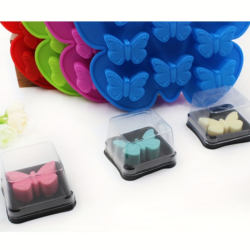 8 Butterfly Cake Mold Silicone Chocolate Baking Molds Butterfly Shape Ice  Cube Tray For Baking Cake Soap Bread Muffin Mold