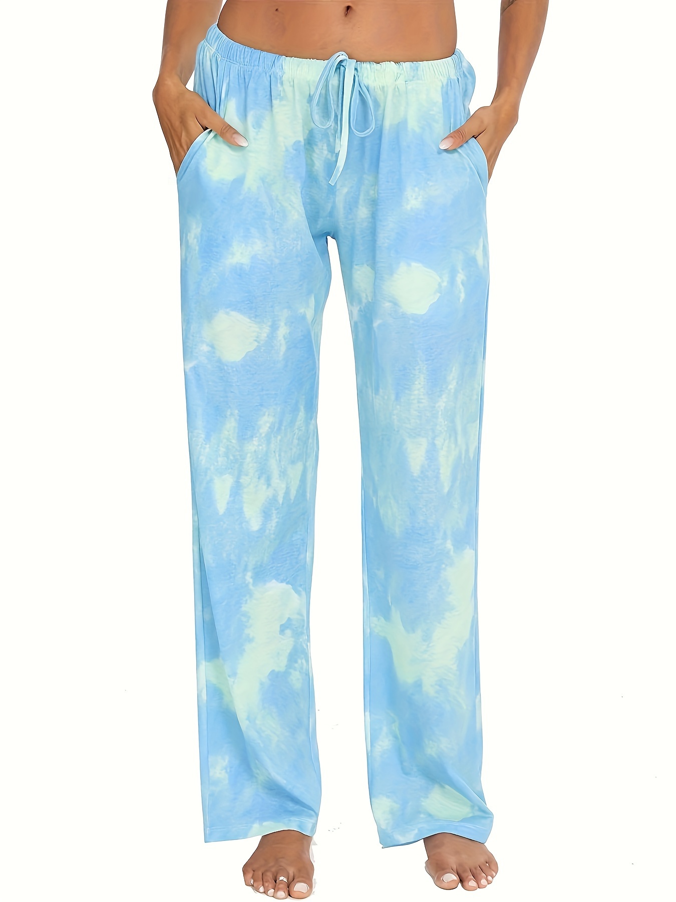 HDE Womens Pajama Pants Wide Leg Sleepwear Casual Loose Lounge Pant PJ  Bottoms Candy Canes - 1X 
