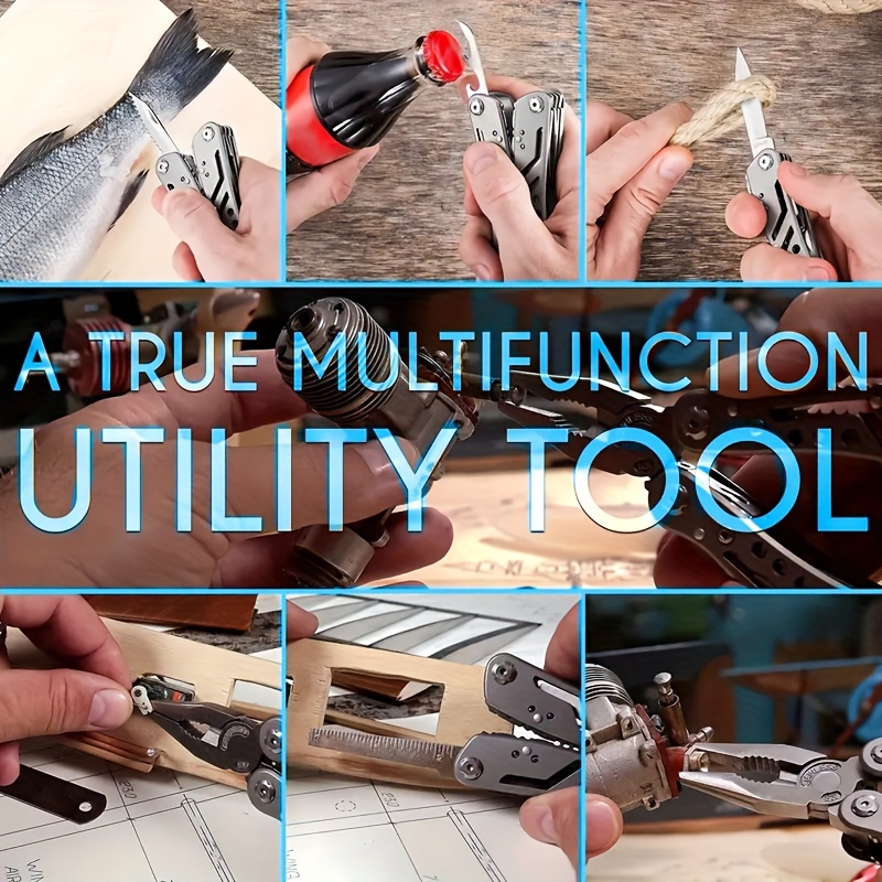 Multitool 24 in 1 Mini Tools Knife Pliers 11 Bits Multi tool - Temu