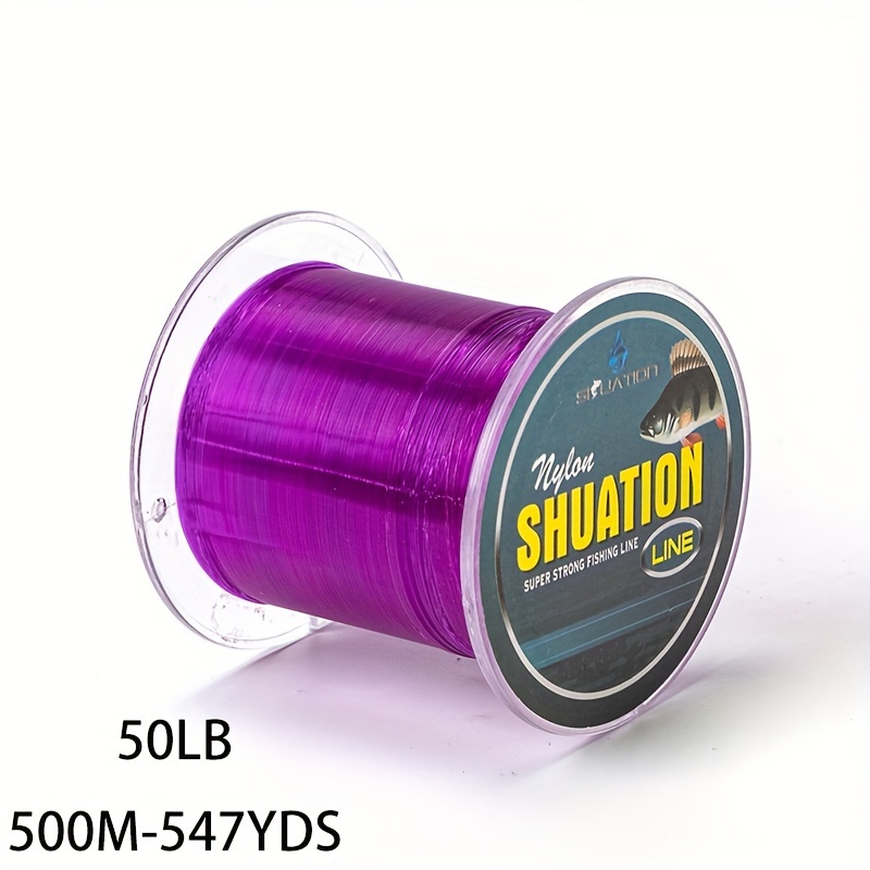 500m/546yds Fishing Line, Clear Nylon Monofilament, 7lb-40lb Strong Power  Shock Absorber, Invisible Fishing Line - AliExpress