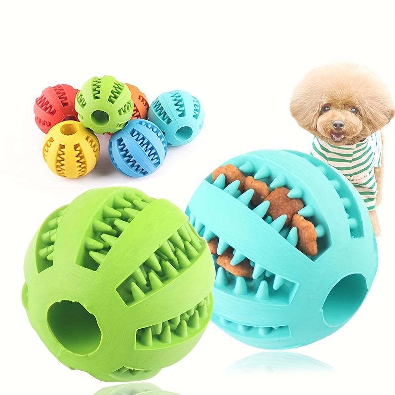 Dropship Dog Toys Treat Balls Interactive Hemp Rope Rubber Leaking