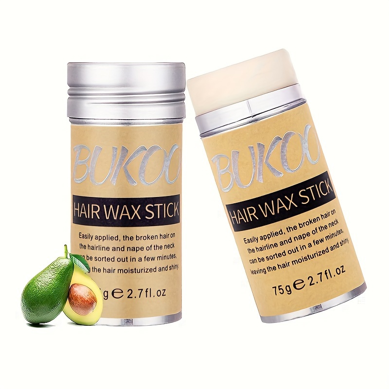 Hair Wax Stick,Wax Stick for Hair Slick Stick,Gel Stick Non-Greasy Styling Cream for Fly Away & Edge Control Frizz Hair 2.7 oz, Clear