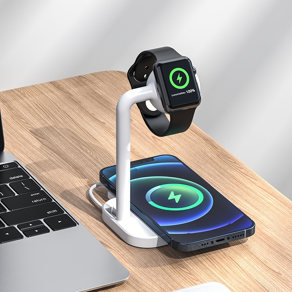 Wireless Charging Station Charger Stand Dock Shop On Temu And Start