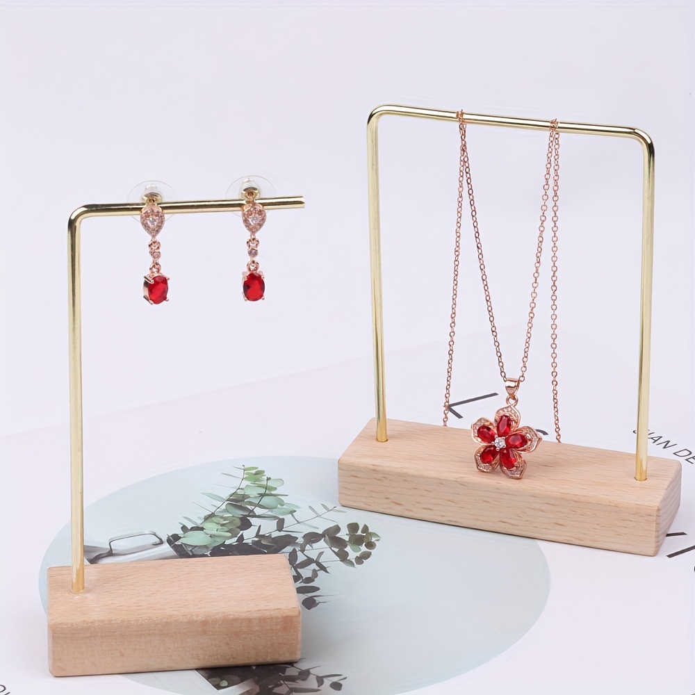 Classic Metal Golden Shape Jewelry Display Rack