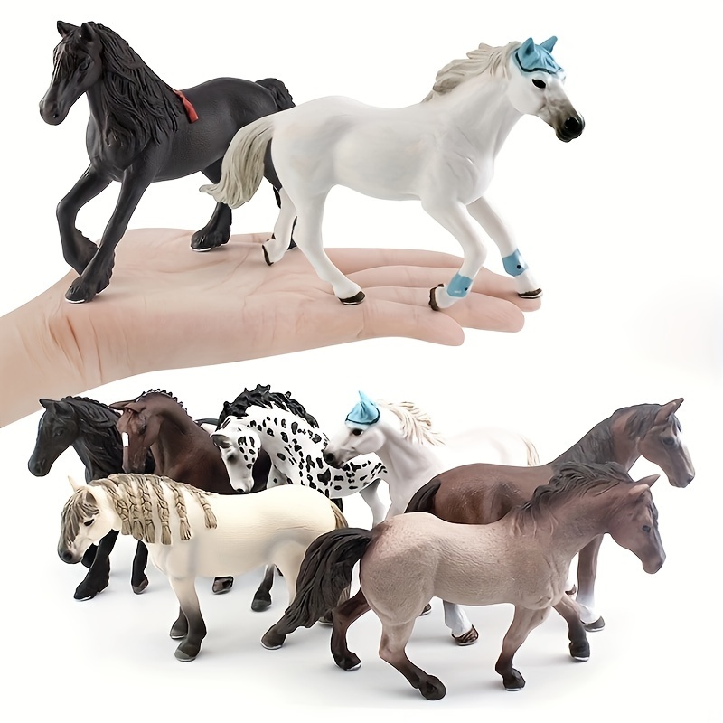 Cheval Figurine Jouet Simulation Collection De Jouets d'animaux Miniatures  Figurine Modélisme Cheval Jouet Modèle Animal Ornements pour La Maison